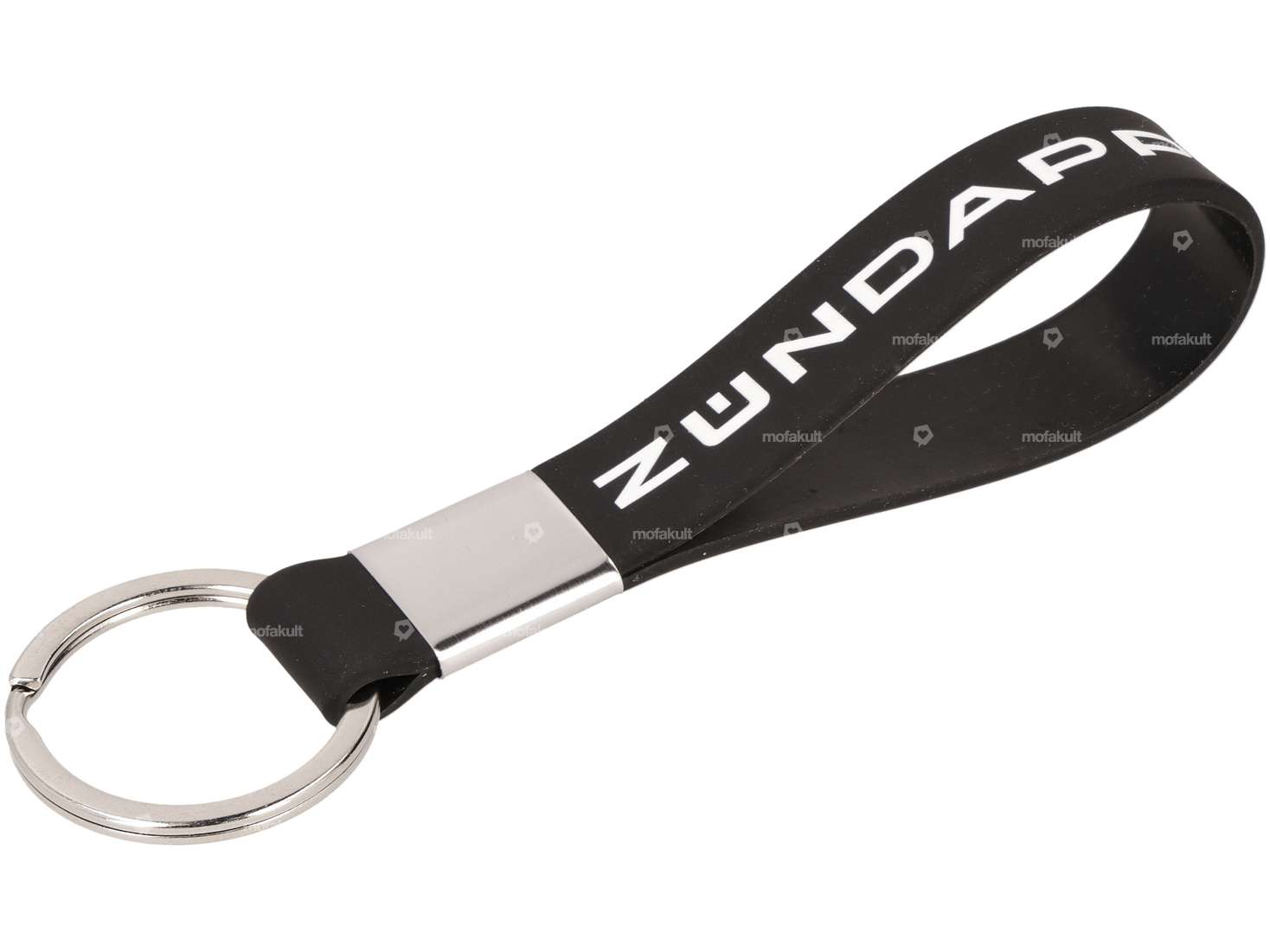 mk-Merch key ring "ZÜNDAPP" rubber rectangular Carousel Image 1