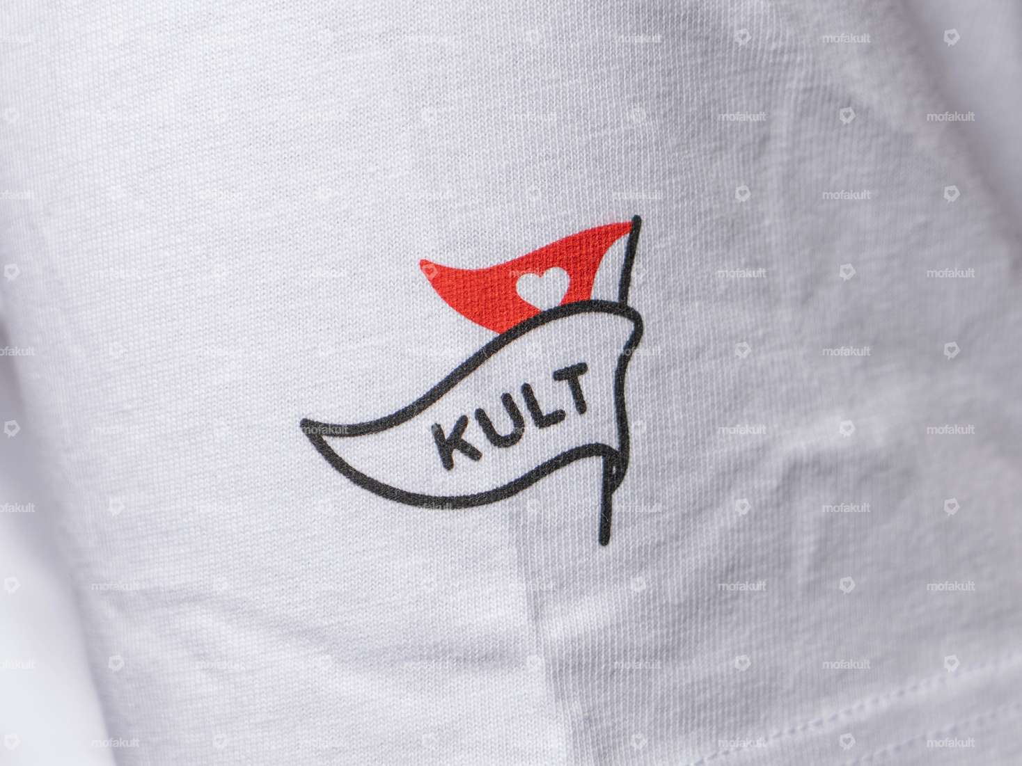 mk-Merch T-Shirt "Heart" UNISEX white Carousel Image 4