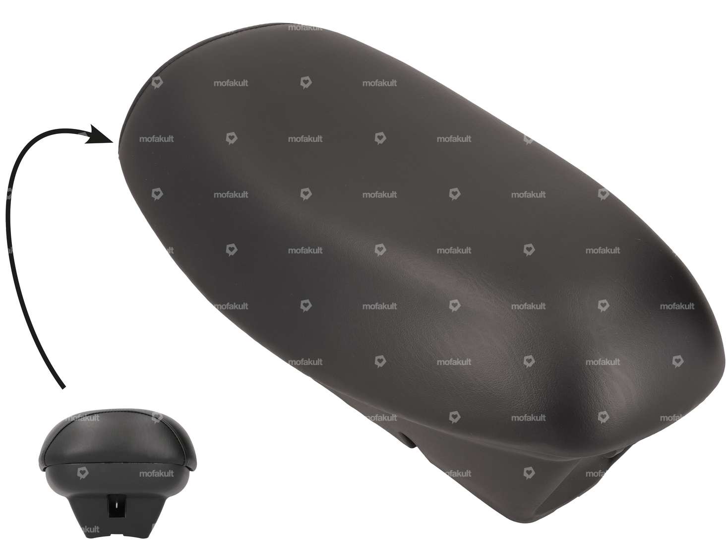 Seat bench with substructure black | Piaggio SI FL Carousel Image 1