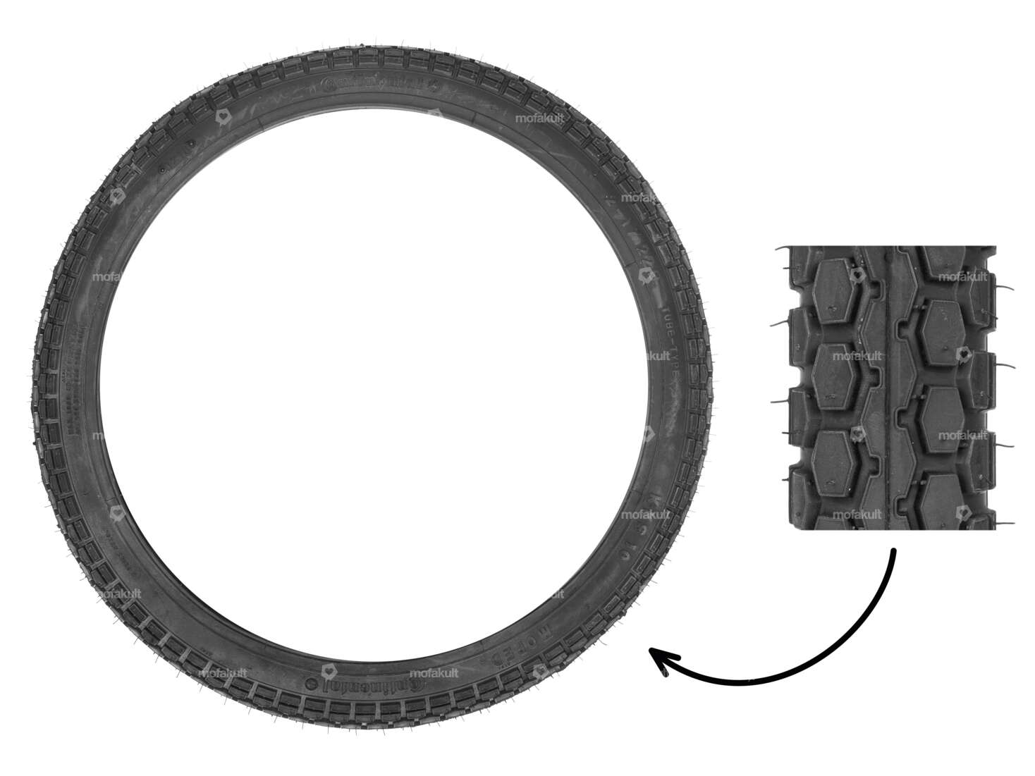 Continental 2.00 x 17" tires KKS Carousel Image 1