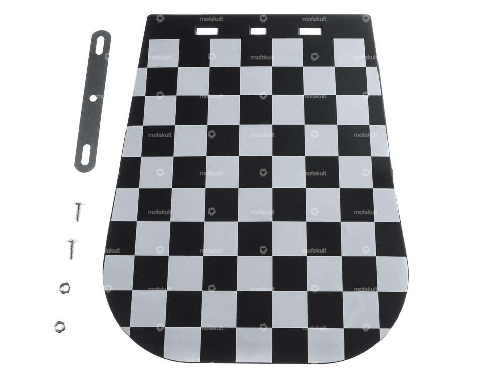 Splash guard rag "Checker-Flag" large Carousel Image 1