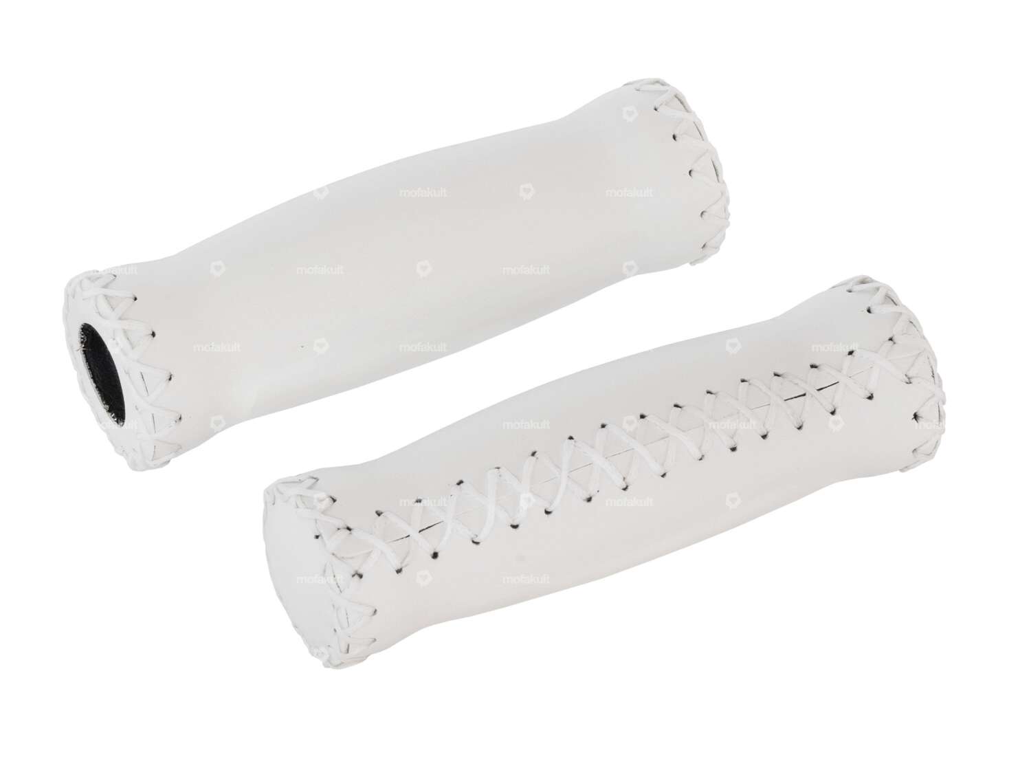 Handles imitation leather white Carousel Image 1