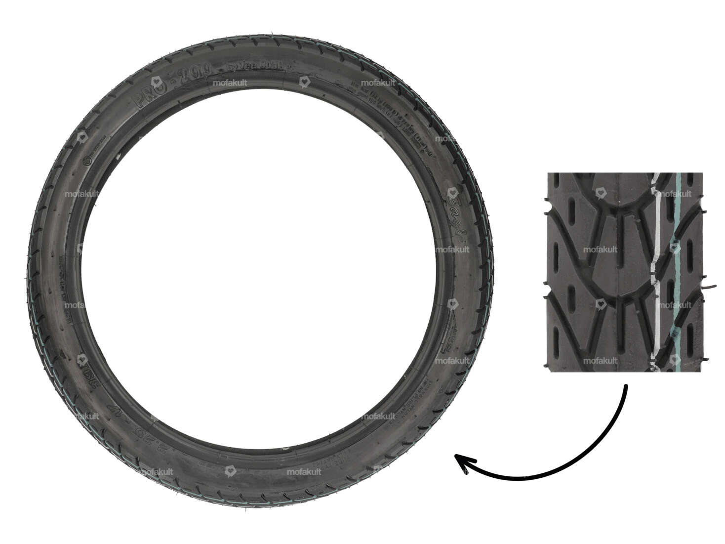 VeeRubber 2.25 x 17" tires VRM126 (V126) Allround Carousel Image 1