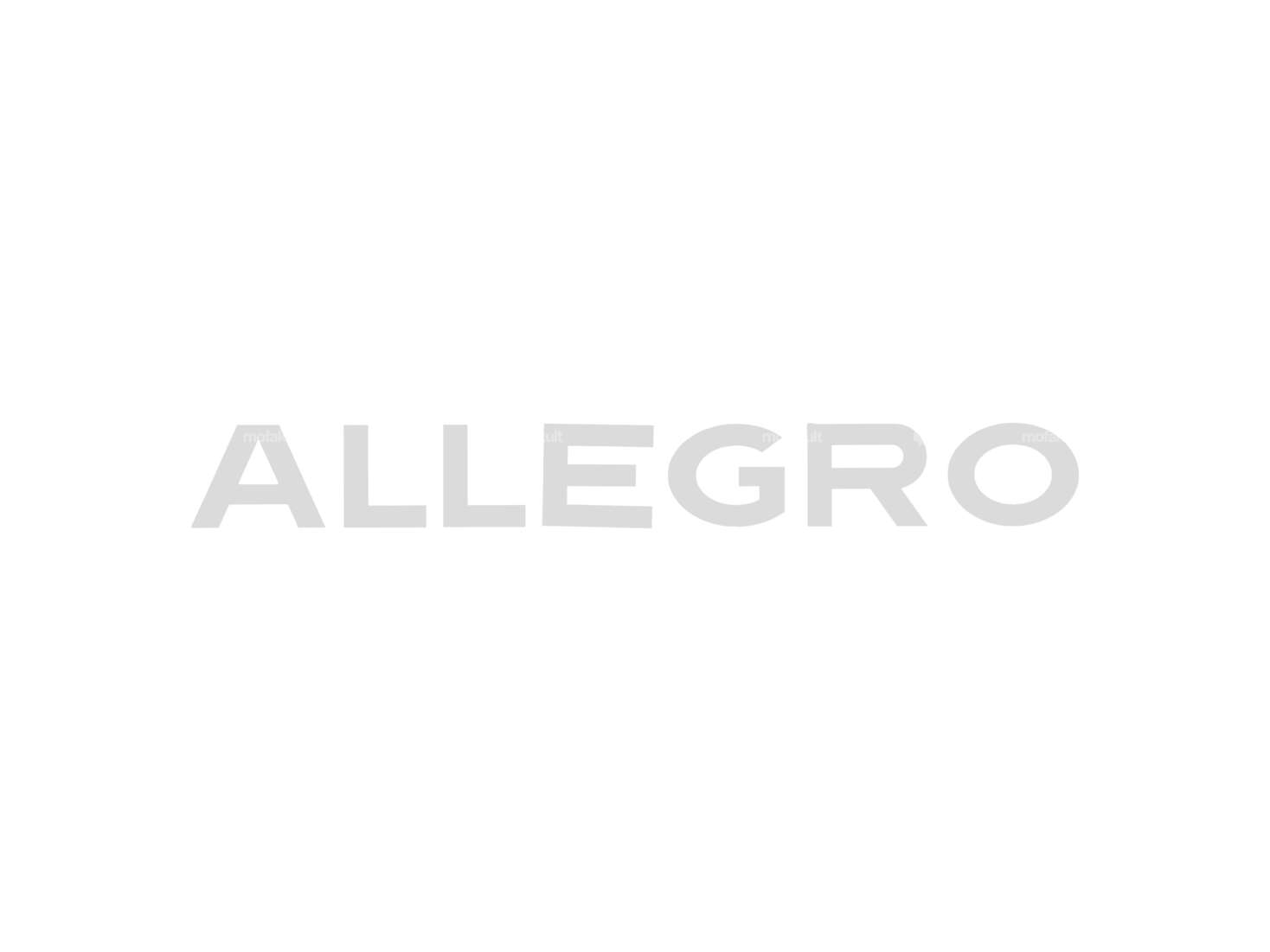 Sticker "ALLEGRO" 150 mm white Carousel Image 1