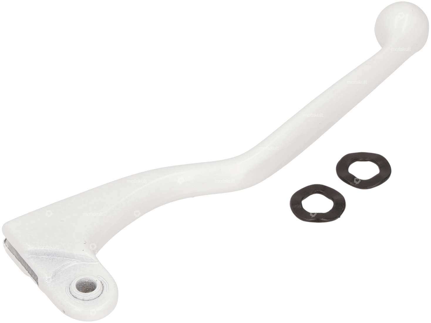 Domino brake lever right long aluminum white NOS Carousel Image 2
