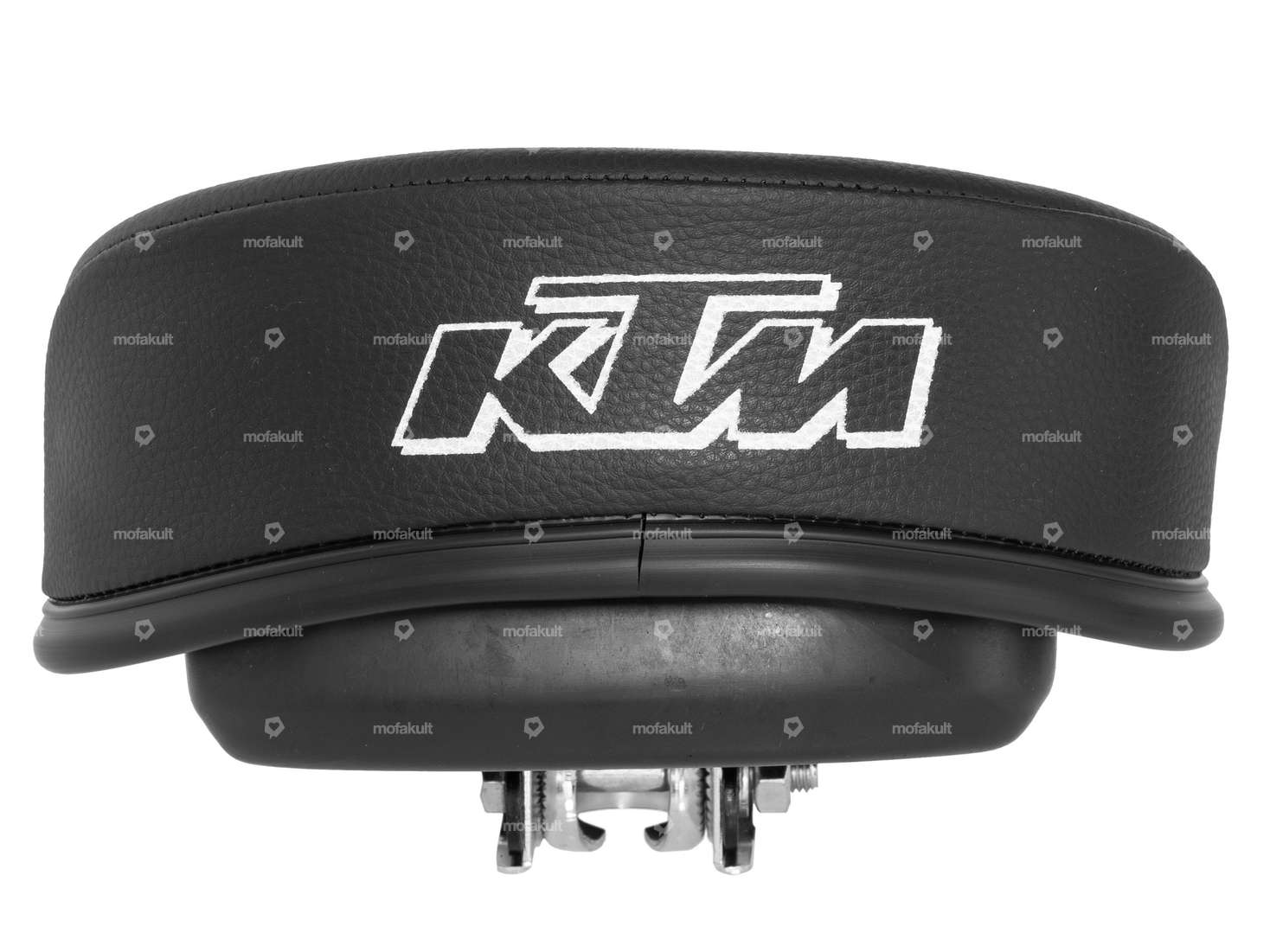 Suspension saddle "KTM" low with tool box black (1A quality) Carousel Image 3