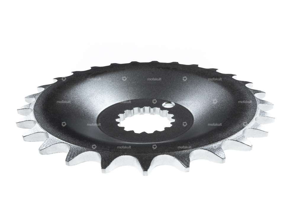 Pinion 27 teeth cranked galvanized | Tomos A3/A35 Carousel Image 2