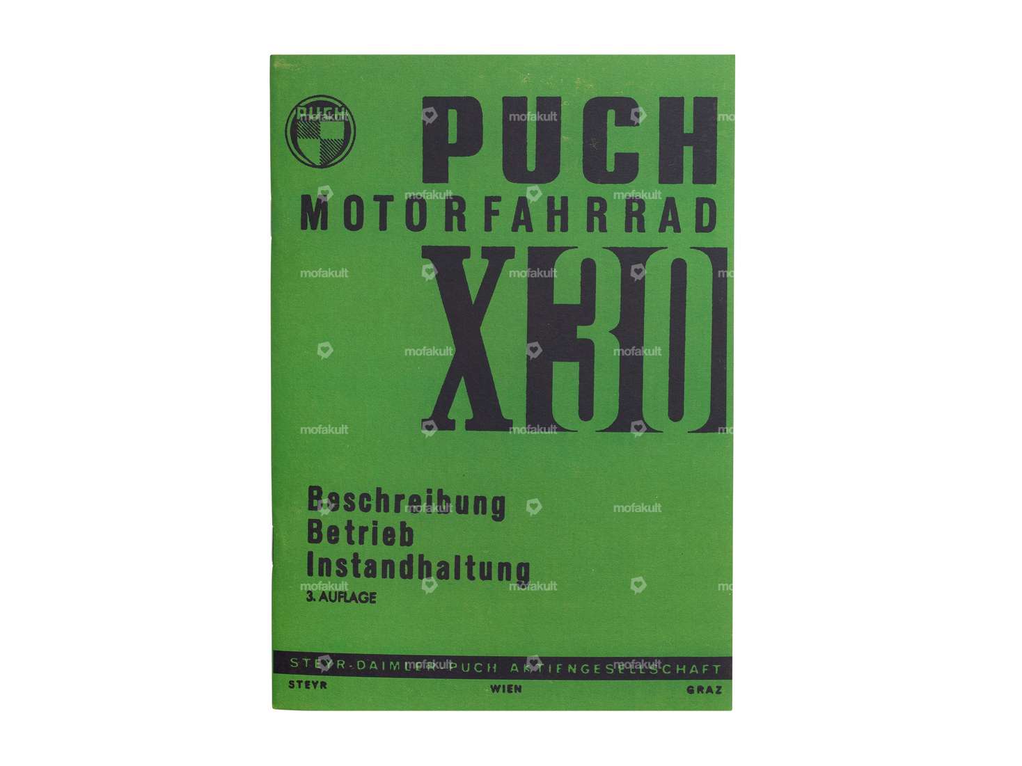 Operating instructions | Puch X30 Velux 3rd edition Carousel Image 1