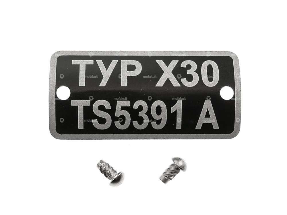 swiing® revival type plate TYPE X30 TS5391A | Puch Velux Carousel Image 1