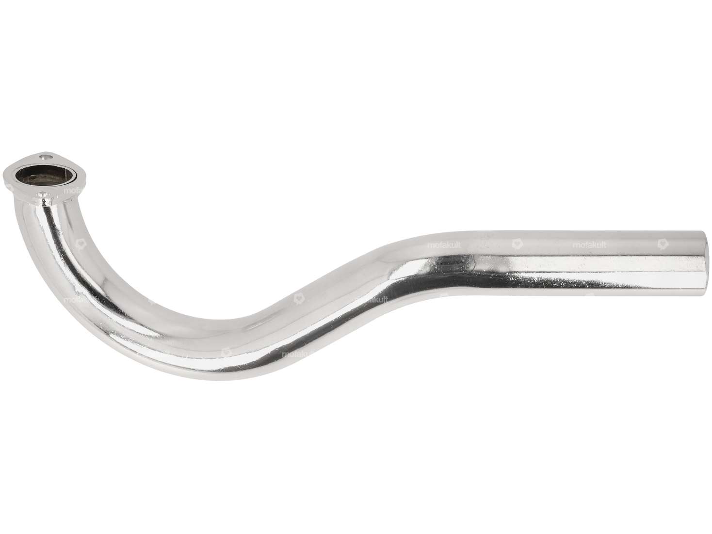 Exhaust manifold 28 mm chrome | Puch Maxi S, N / X30 Sport Carousel Image 1