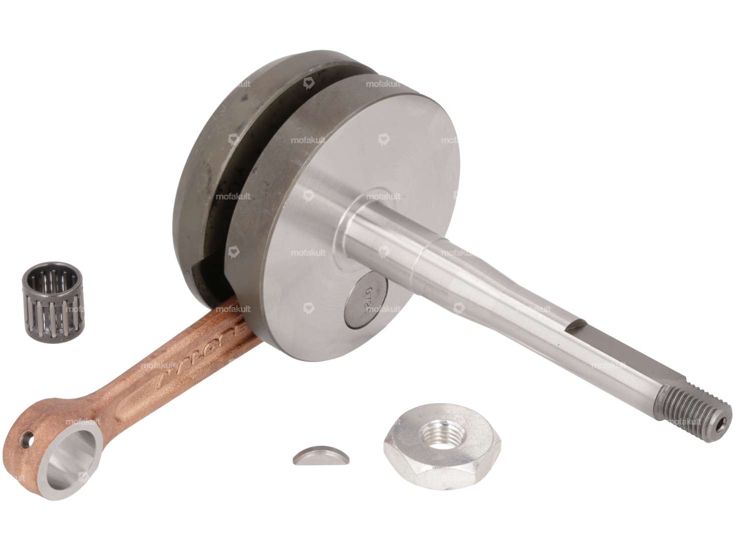 Malossi crankshaft 12 mm KoBo | Piaggio Ciao, SI, Bravo, Boxer Carousel Image 1