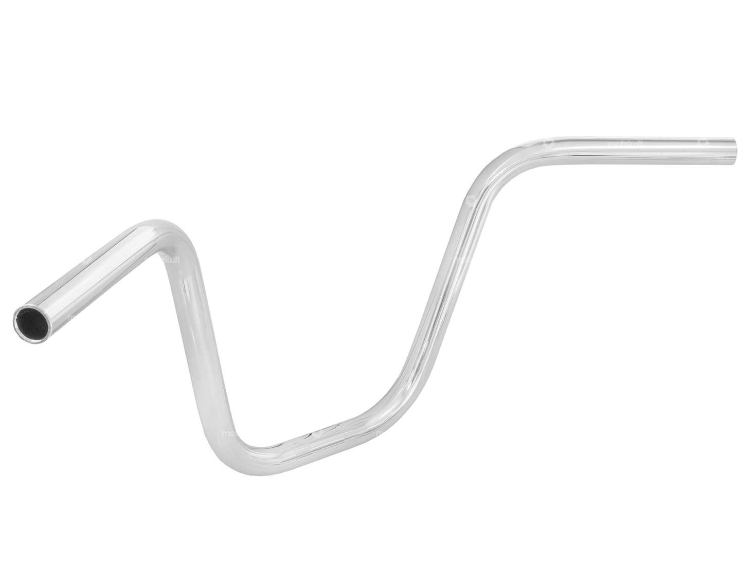 GPO handlebar fork plate 25 cm curved chrome Carousel Image 2