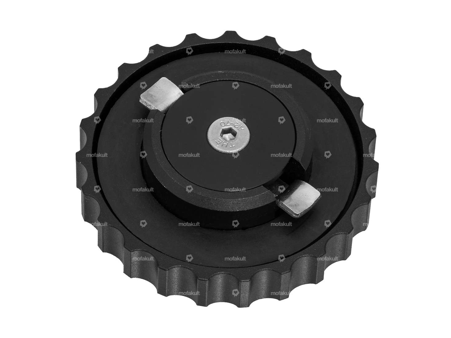 66HEROES fuel filler cap "Pony" bayonet 40 mm black Carousel Image 2