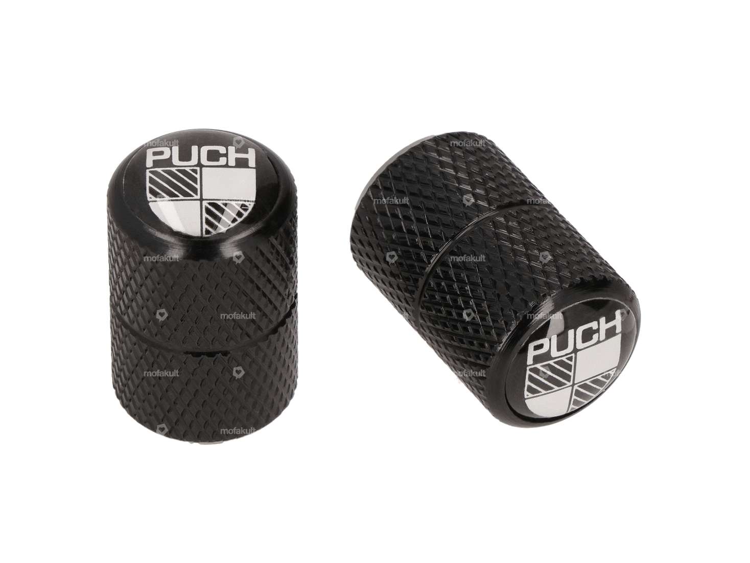 mk-Merch valve cap Puch aluminum black Carousel Image 1