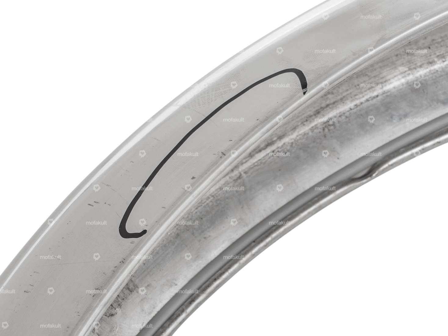 Rear fender (with dents) Inox NOS | Puch X30 NS, NL, NG-2AH, N-2AH, Sprinter Carousel Image 5