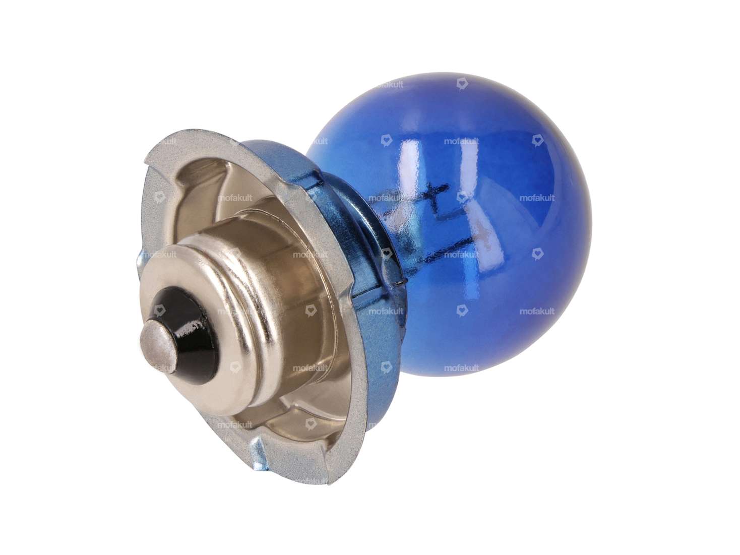 GPO bulb 6V - 15W (P26s) with collar 1-filament blue Carousel Image 1