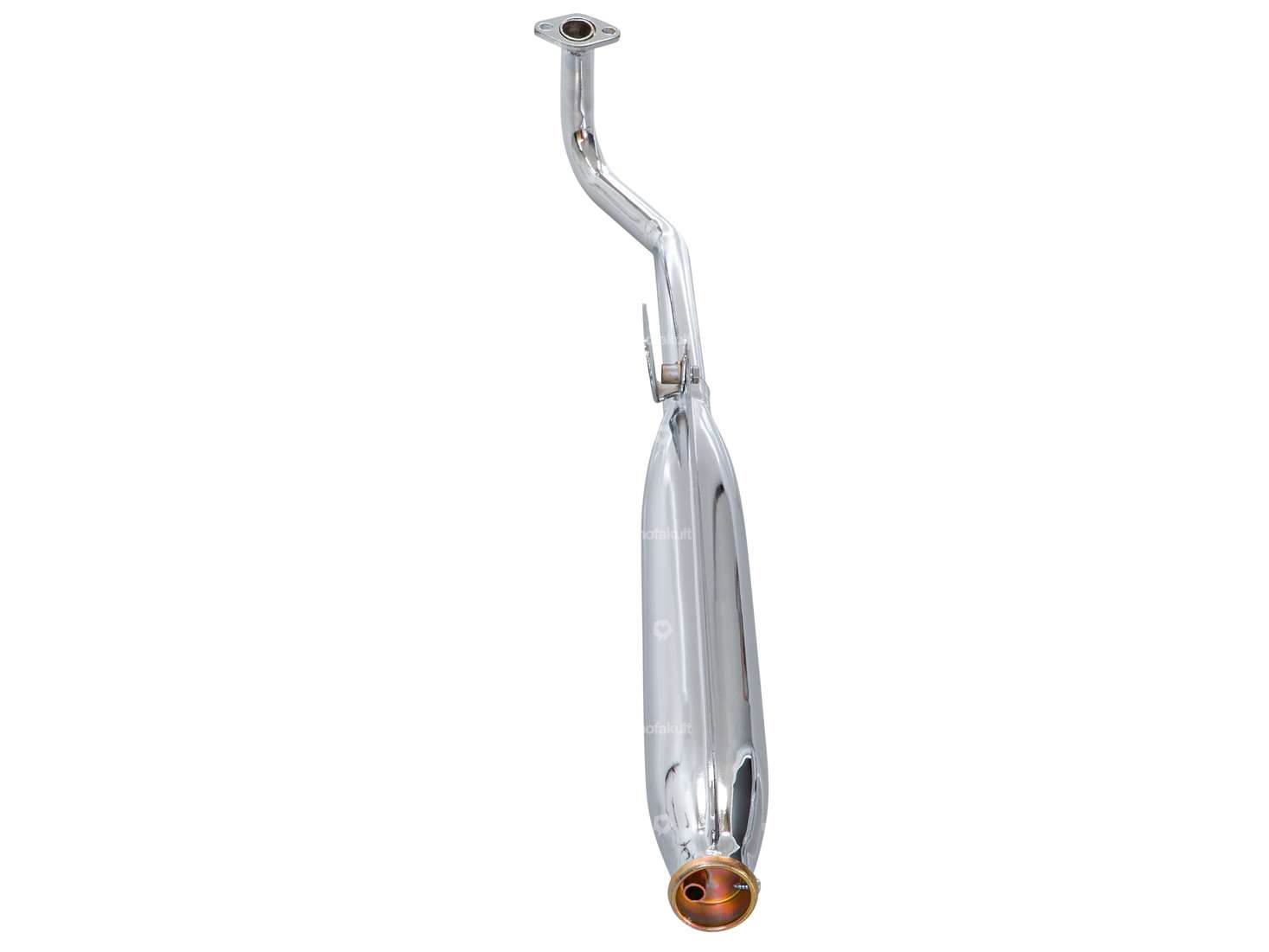 Exhaust 25 mm angled outlet chrome | Tomos Carousel Image 4