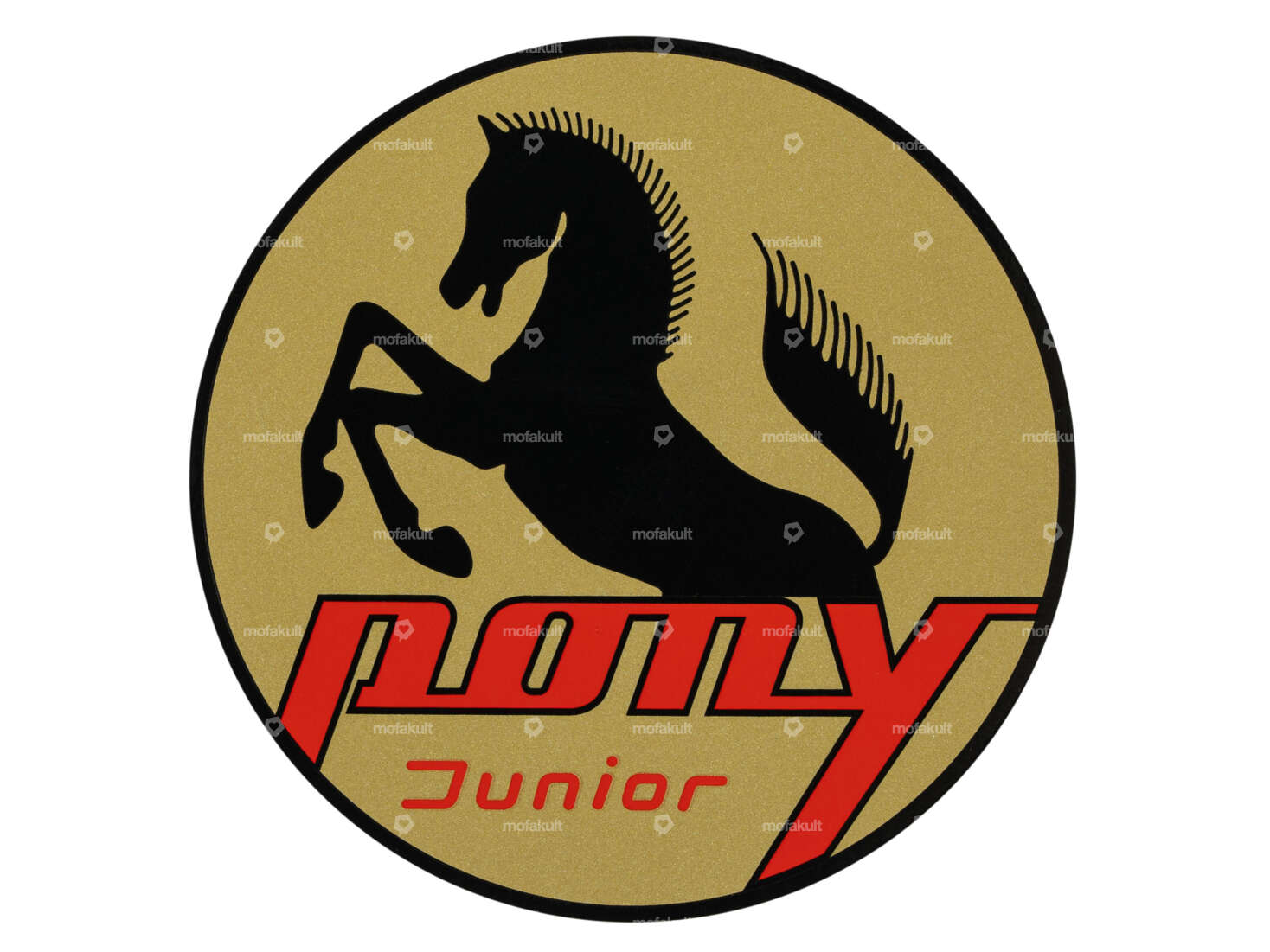 Pony Junior" sticker Ø 80 mm Tank Sachs coat of arms Carousel Image 1