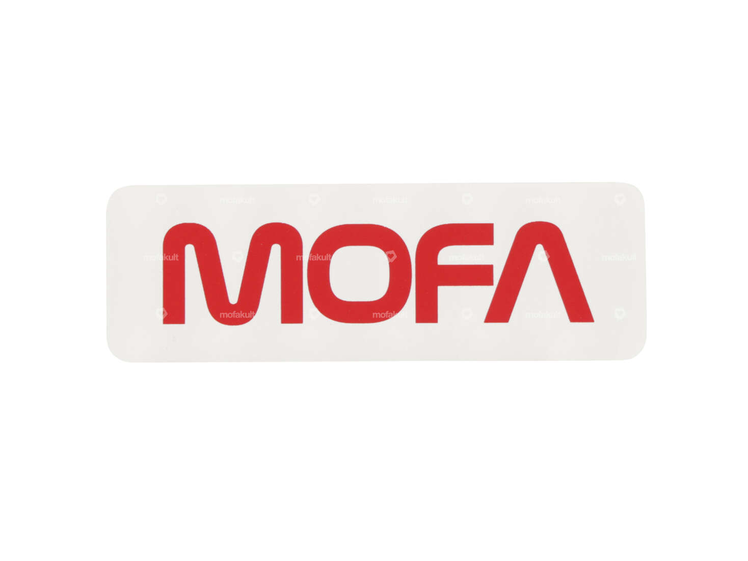 mk-Merch sticker "MOFA" 60 x 20 mm white Carousel Image 1