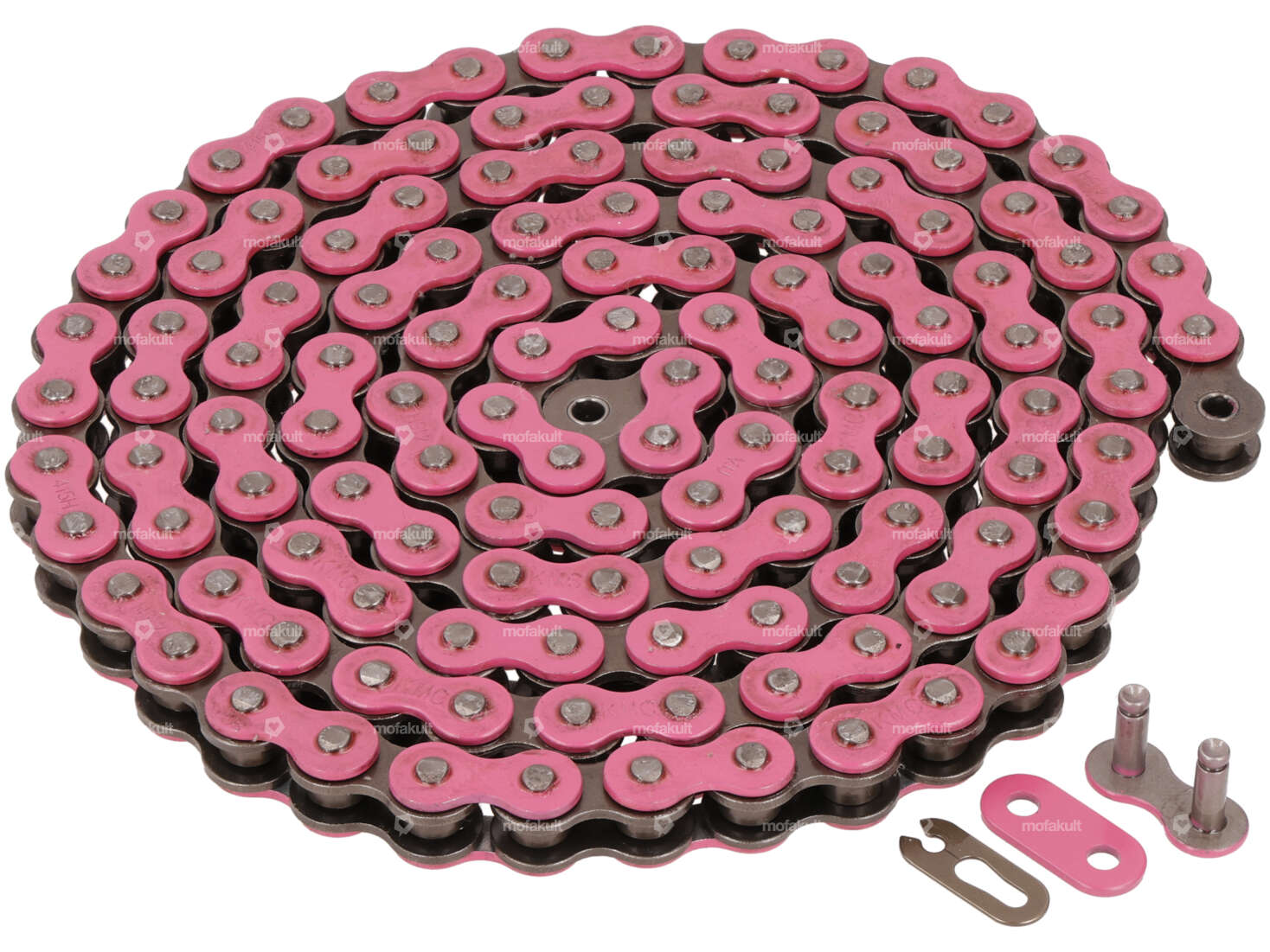 KMC drive chain pink 415H (reinforced) 128L Carousel Image 1
