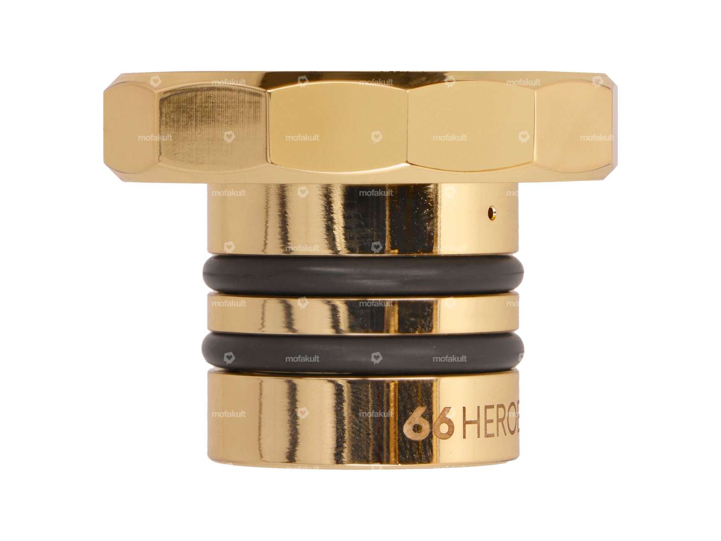 66HEROES gas cap square gold | Puch Maxi Carousel Image 3