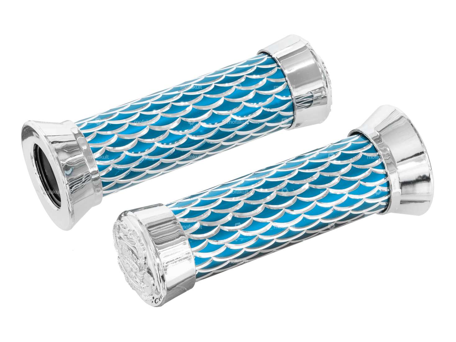 Handles aluminum fish blue Carousel Image 1