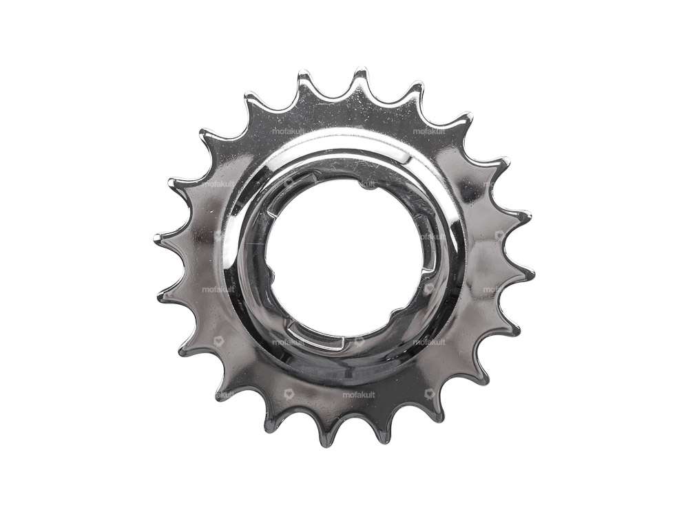 Sprocket back pedal 20 teeth chrome Carousel Image 1