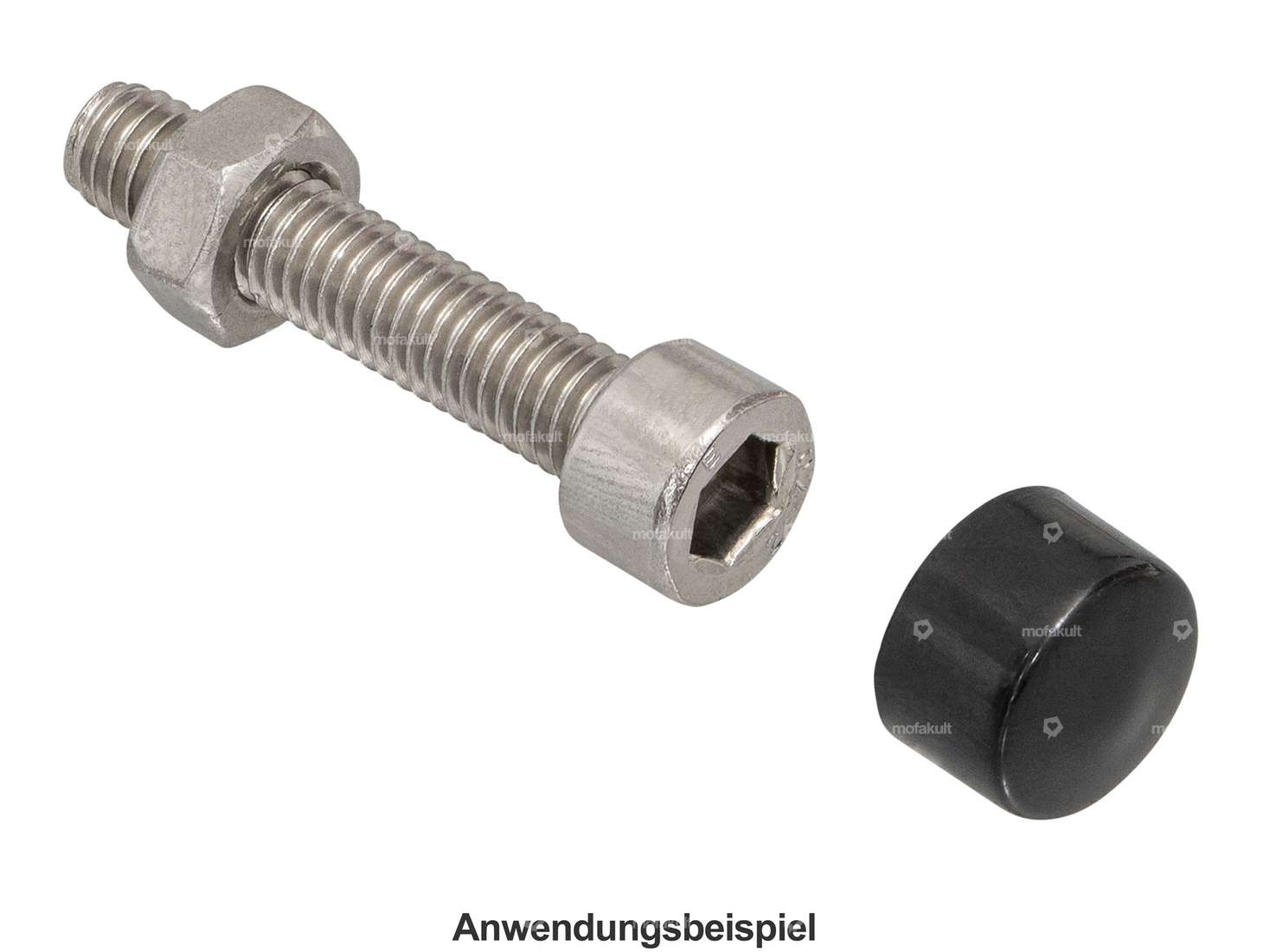 Cover hexagon socket head M6 black Carousel Image 3