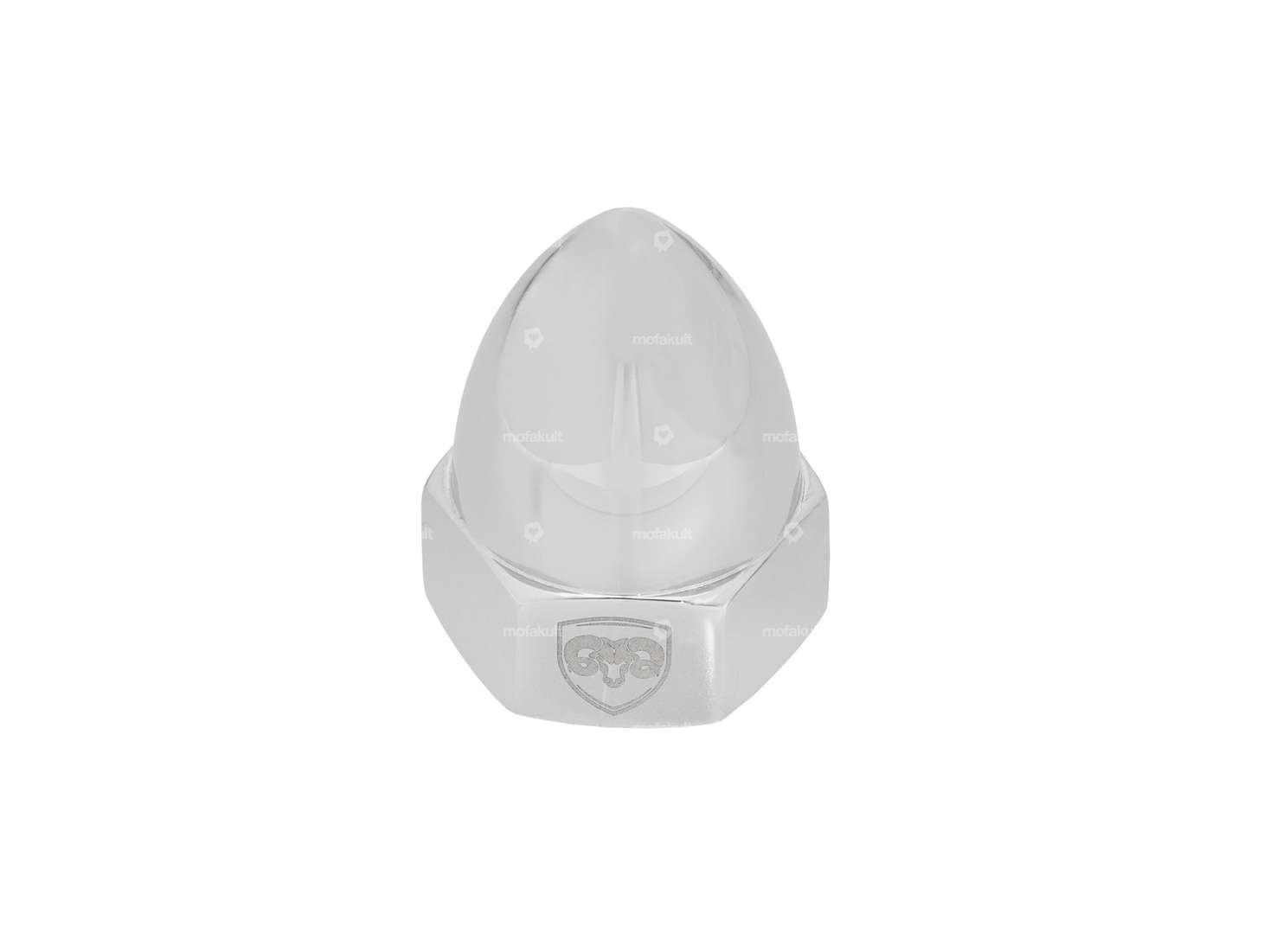 66HEROES pointed nut "Bullit" M12x1 wheel nut Inox Carousel Image 1