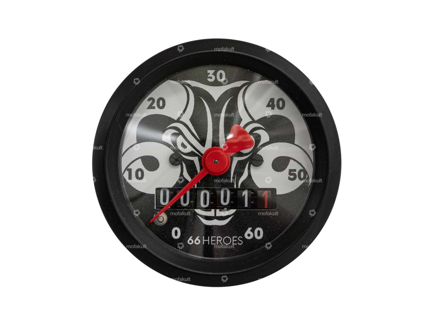 66HEROES speedometer 60 km/h Ø 48 mm | 66HEROES logo Carousel Image 2