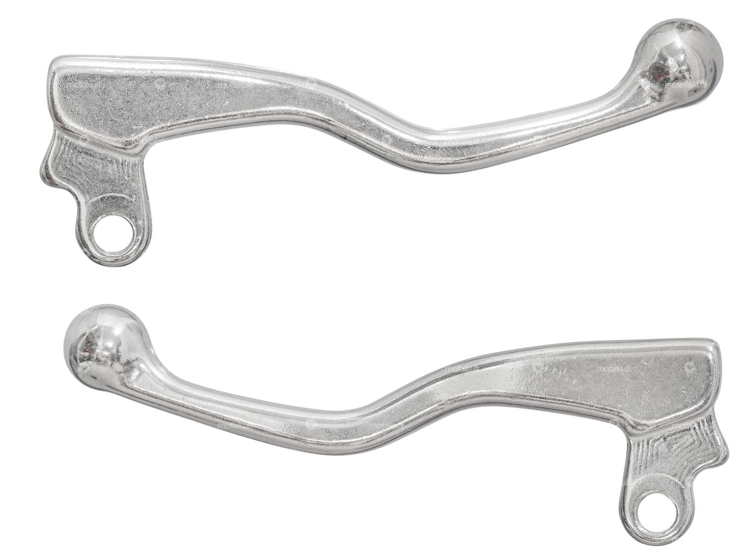 Lusito brake lever left / right aluminum flat silver Carousel Image 1