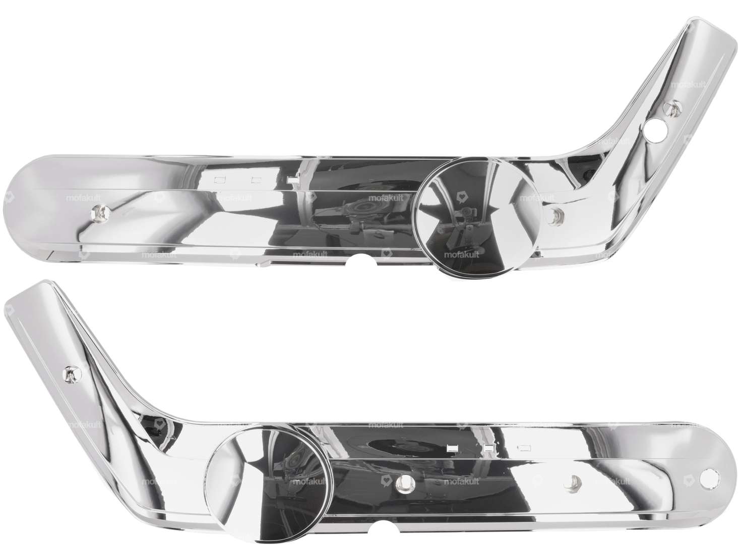 AKOA side protectors angular mono chrome | Piaggio Ciao Carousel Image 1