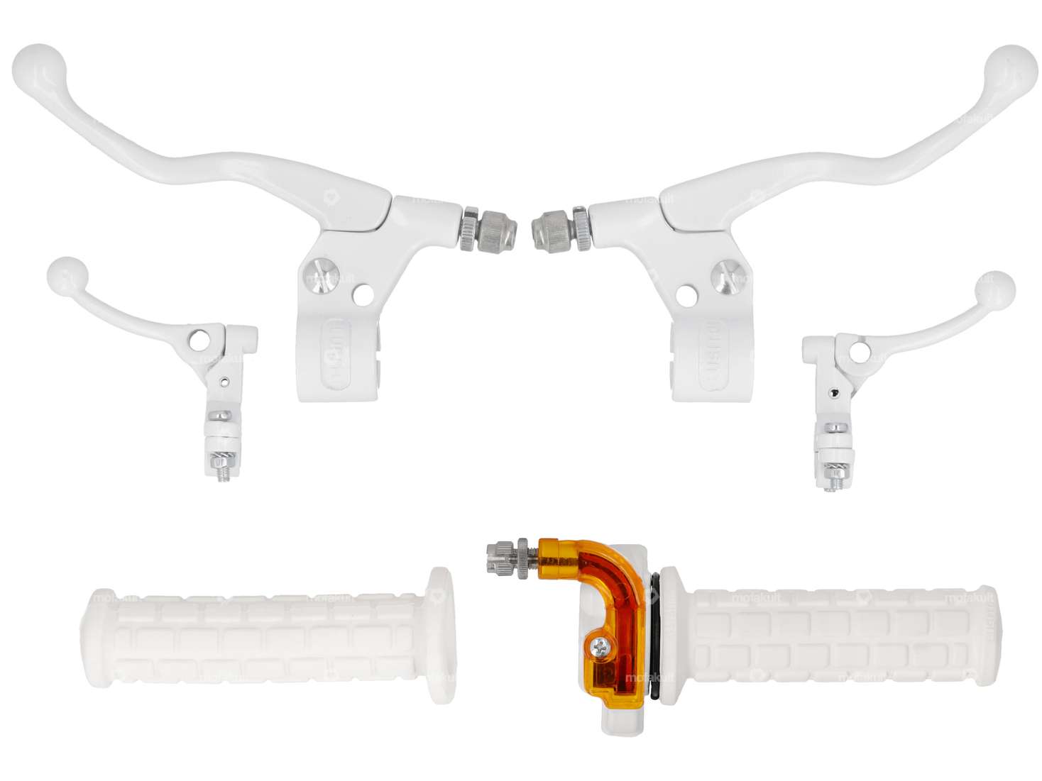 Lusito handle set automatic white (short gas) Carousel Image 1