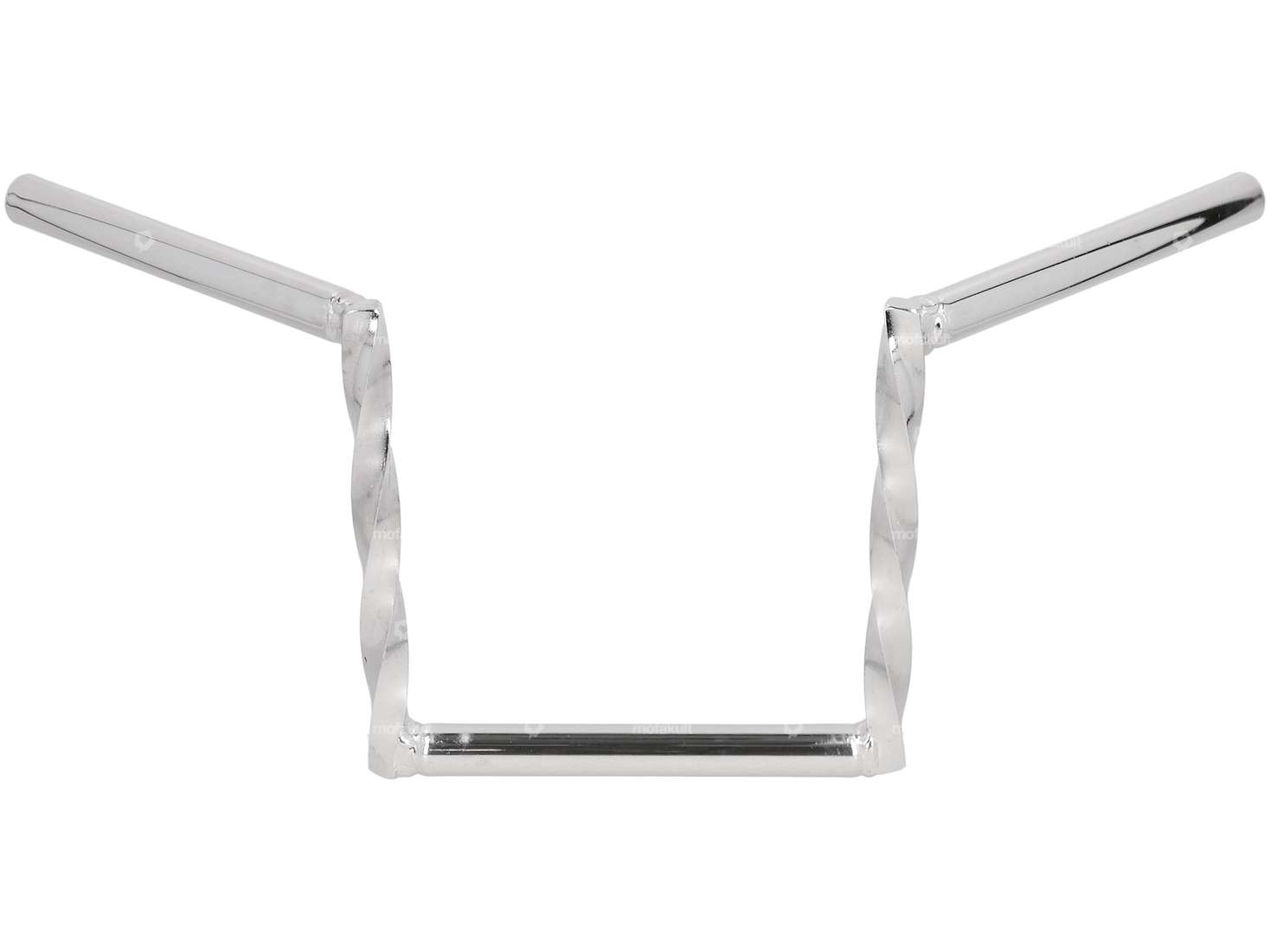 Handlebar fork plate 21 cm "Z" turned chrome Carousel Image 1