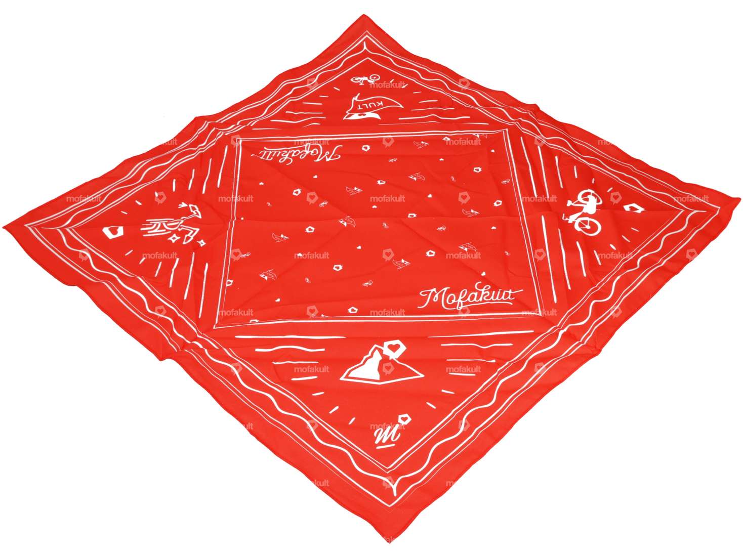 mk-Merch Bandana red / white Carousel Image 1