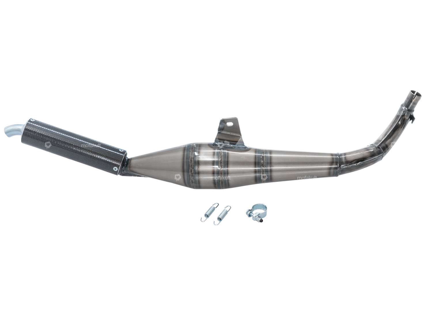 Simonini Thunder Exhaust, 22 mm Ø, Carbon | Piaggio Ciao, Bravo Carousel Image 1