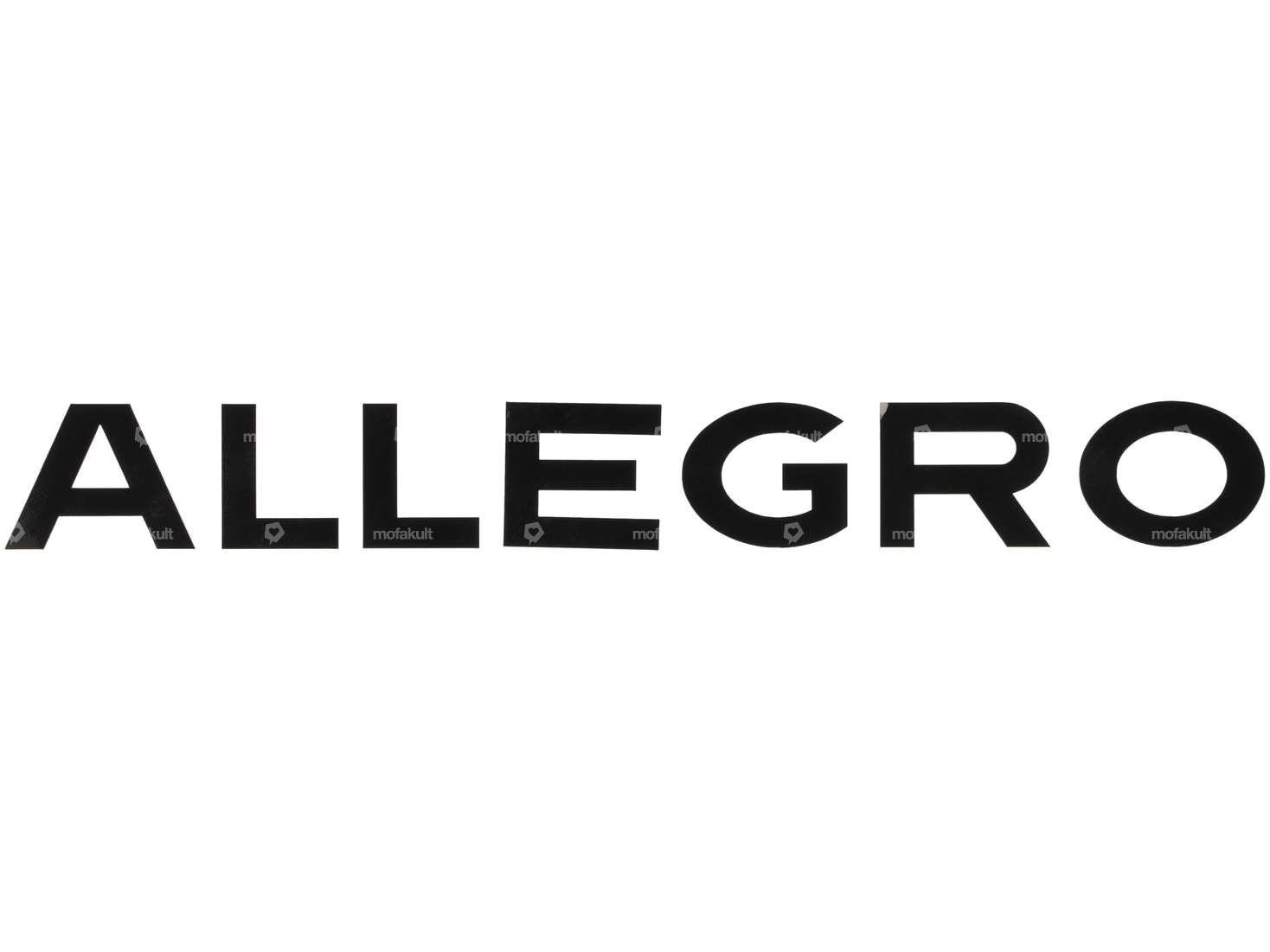 Sticker "ALLEGRO" 200 mm black Carousel Image 1