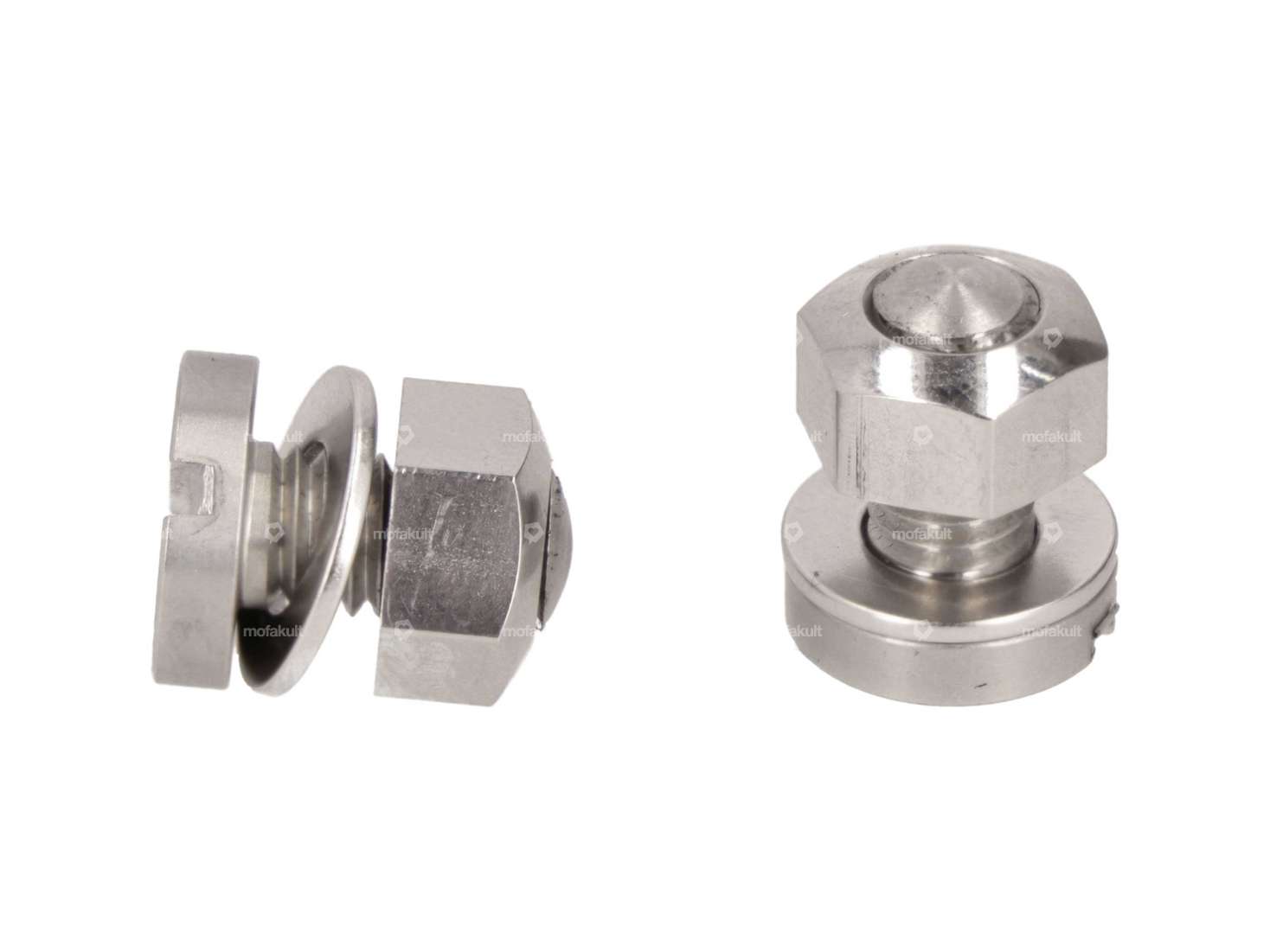 swiing® revival screw set front fender Oldie-Look Inox | Piaggio Ciao Carousel Image 2