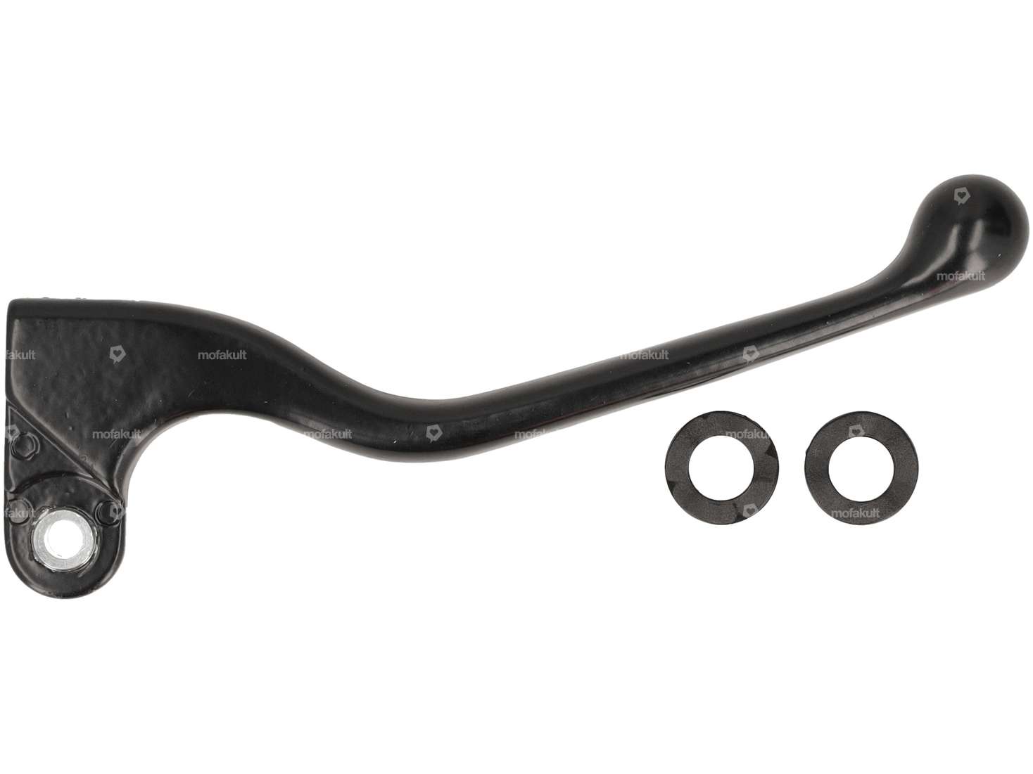 Domino brake lever right short aluminum black NOS Carousel Image 1