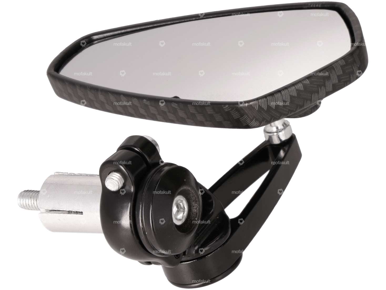 Mirror CNC "diamond" plug-in variant aluminum carbon look Carousel Image 3