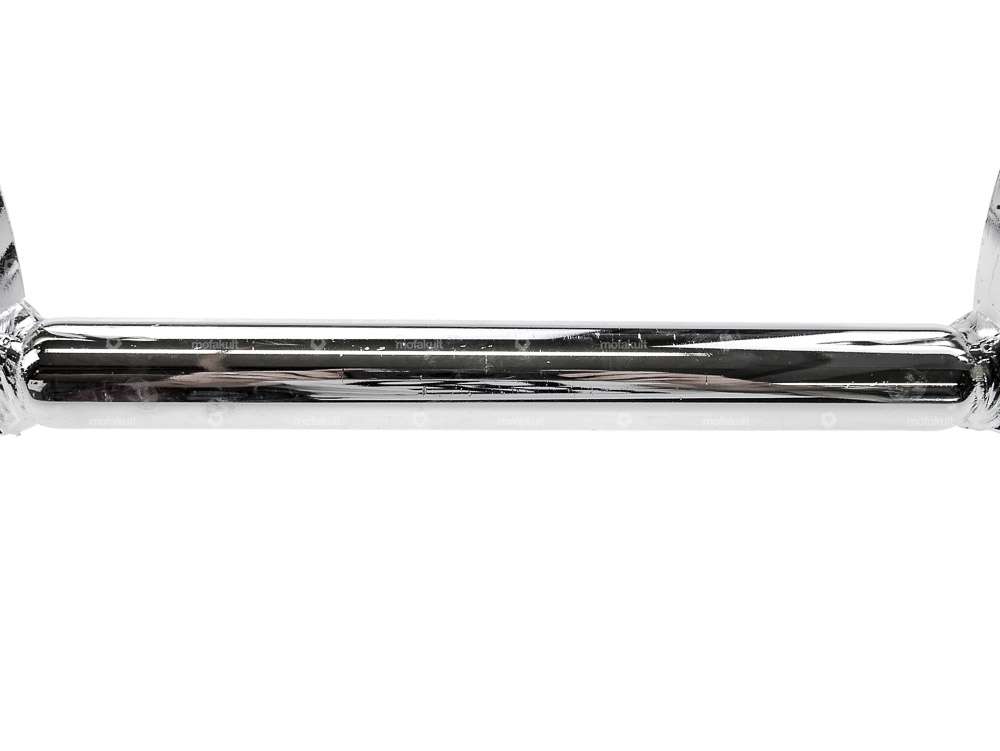 Handlebar fork plate 12 cm "Z" turned chrome Carousel Image 3