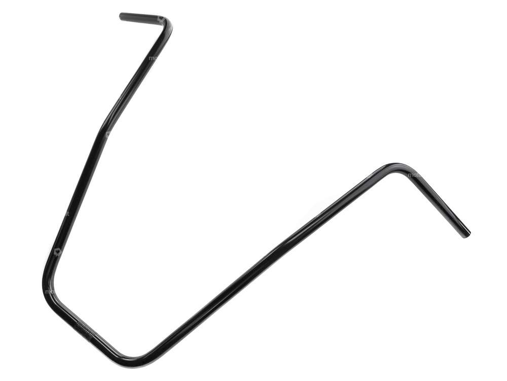 Handlebar fork plate 66 cm curved black Carousel Image 2