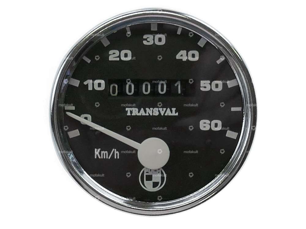 Transval speedometer "Puch" 60 km/h Ø 60 mm Carousel Image 1