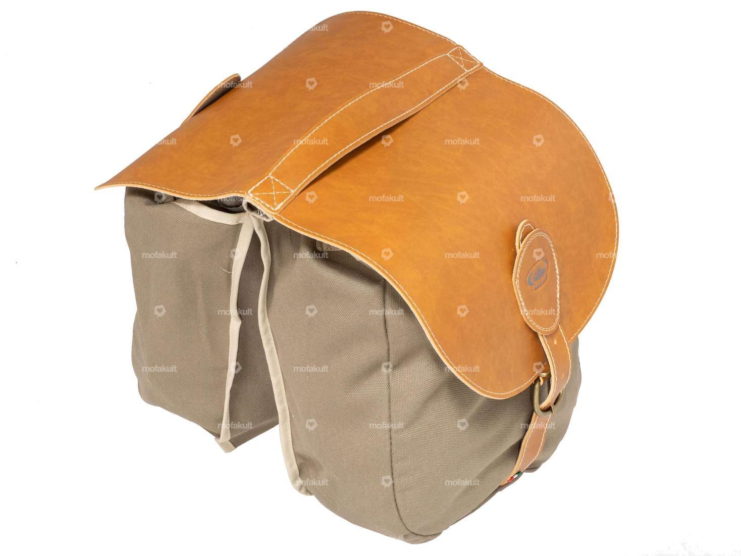 Luggage bag Oldschool cognac Carousel Image 1