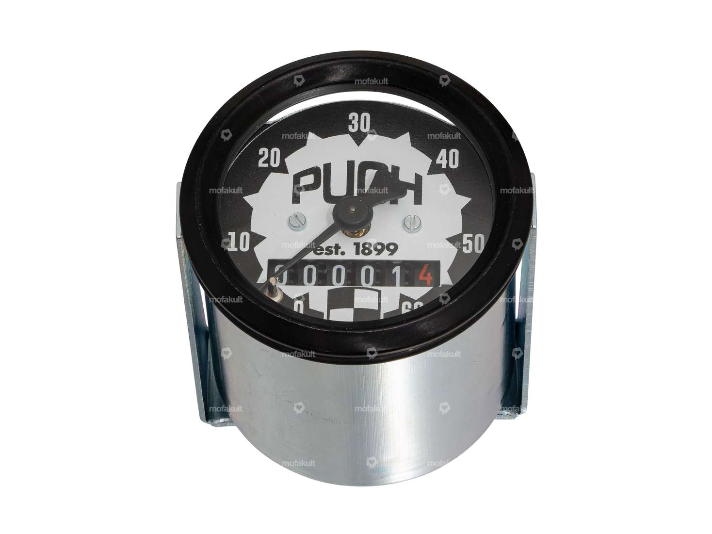 66HEROES speedometer 60 km/h Ø 48 mm | Puch logo Carousel Image 1
