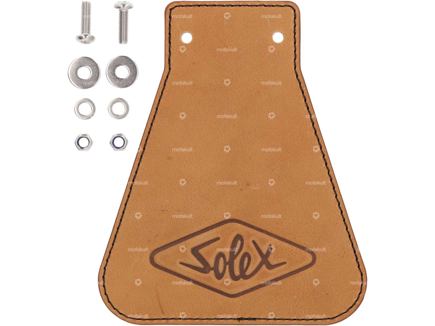 66HEROES Splash guard "Solex" narrow leather Carousel Image 1