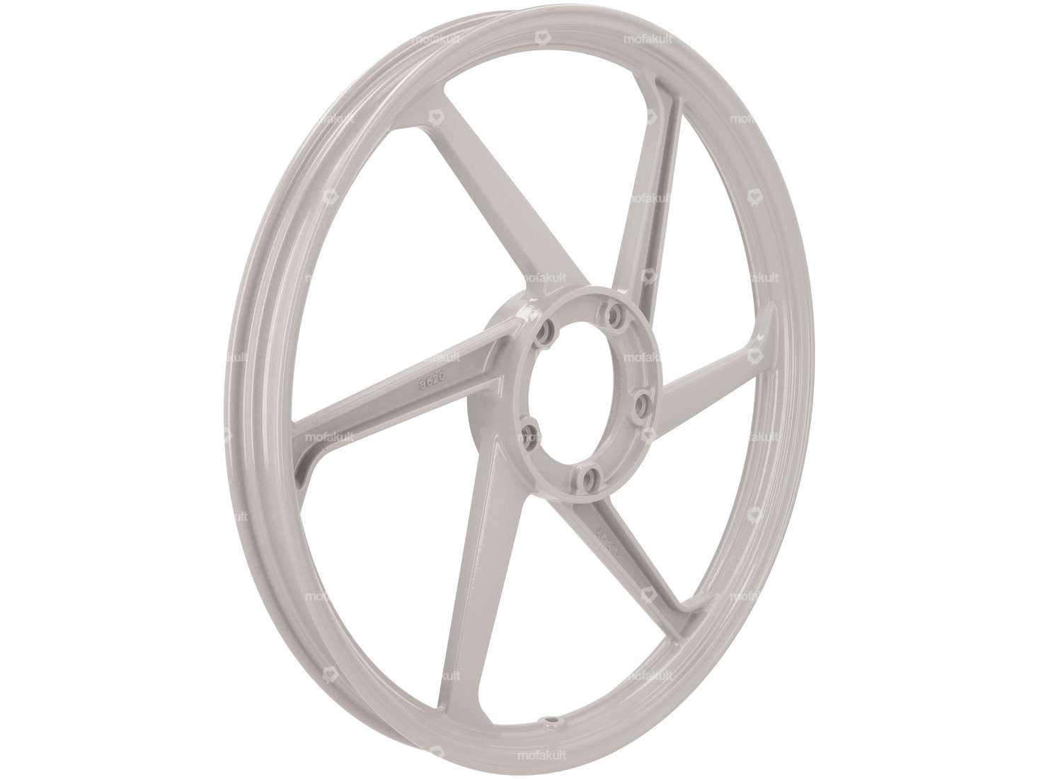 Rim 17" cast silver (6 single spokes) | Puch Carousel Image 2
