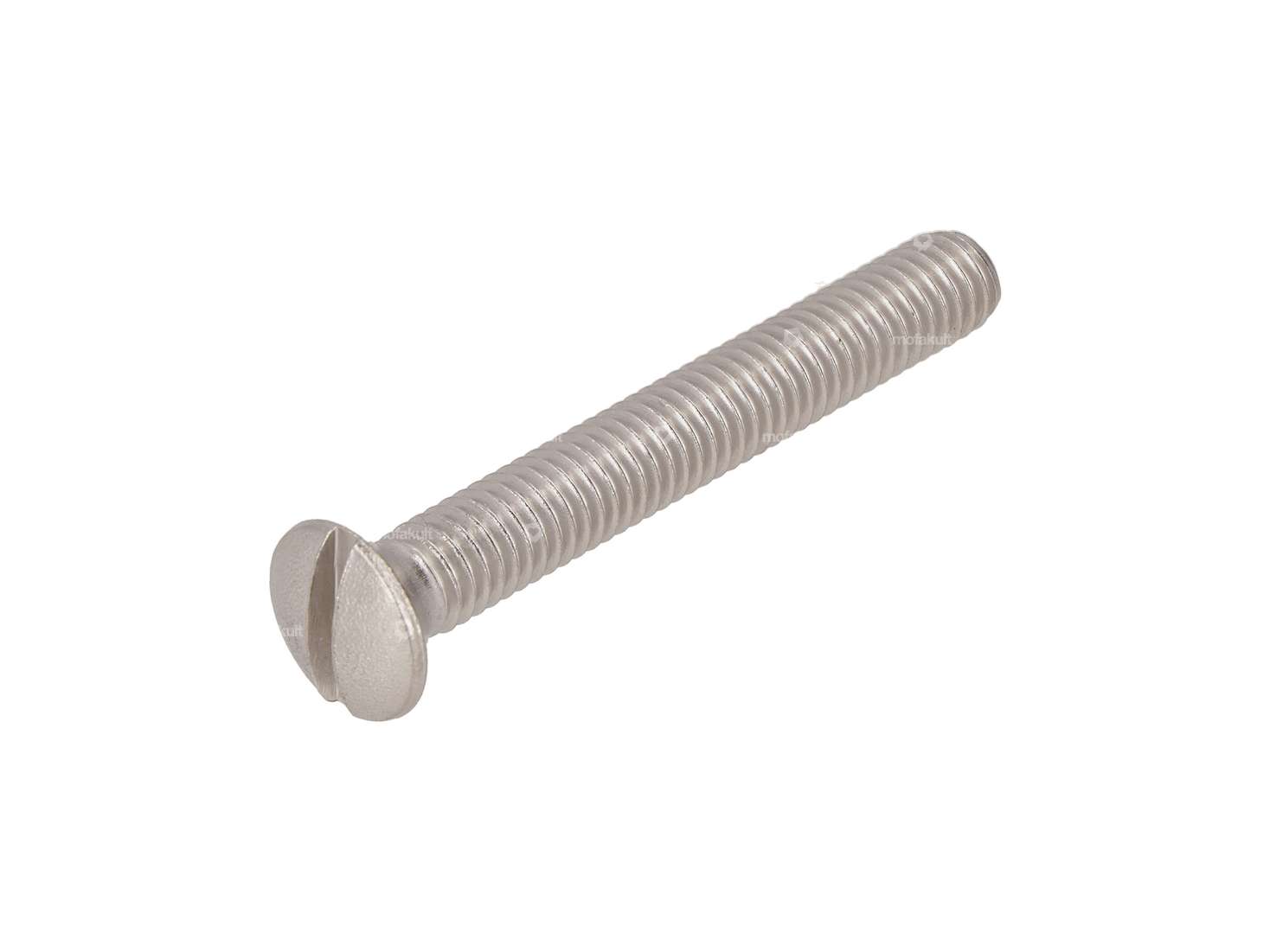 Screw M6x45 lens head slotted stainless steel Carousel Image 1