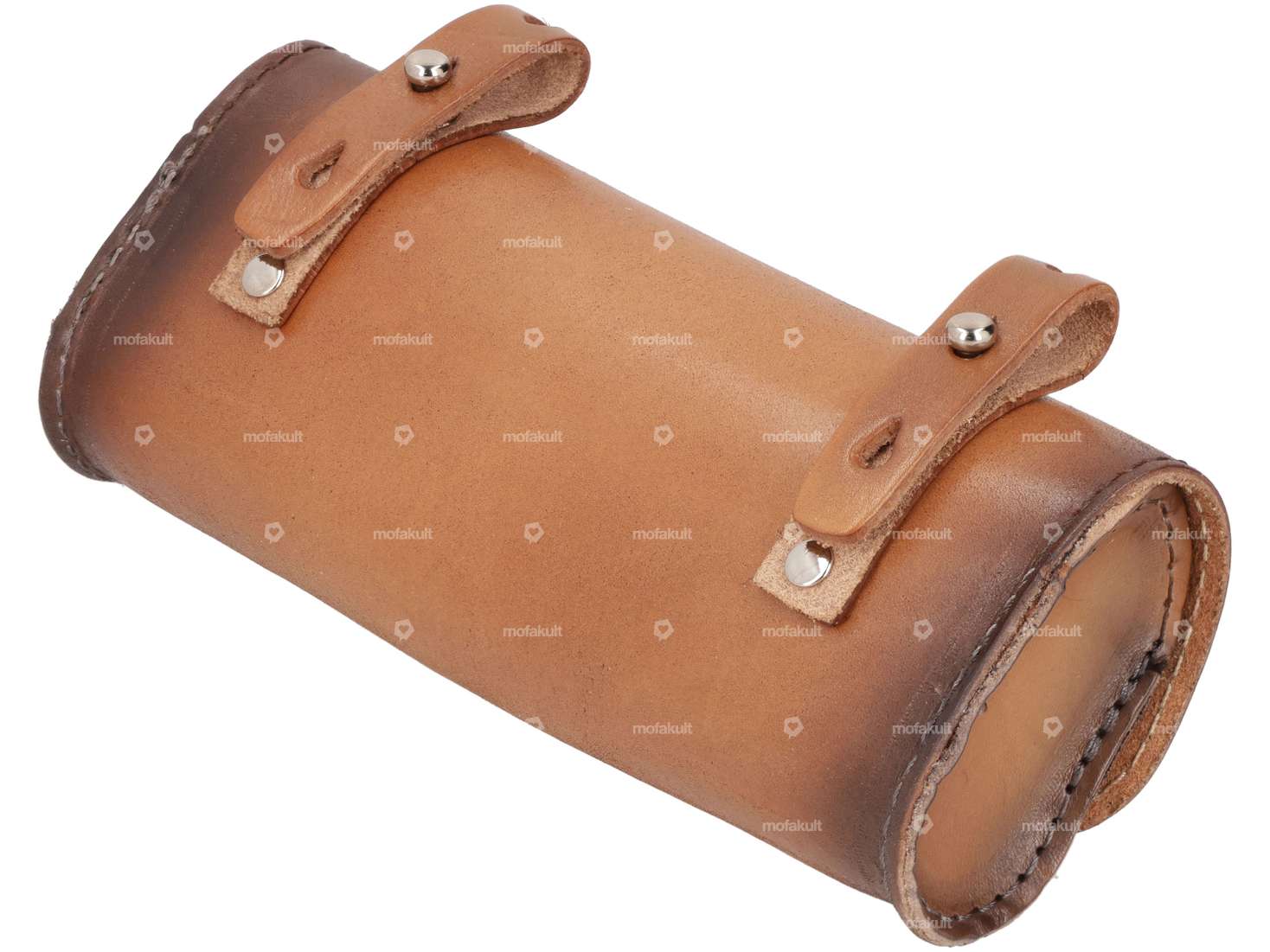 Saddle bag "Charleston" brown genuine leather Carousel Image 2