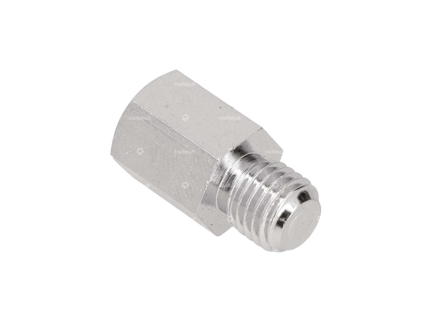 Adapter mirror mount M8 - M10 chrome Carousel Image 2